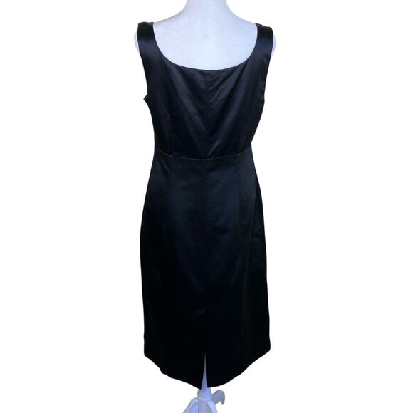 Banana Republic Y2K Sexy Little Black Dress Babydoll Bodice Silk Blend Fitted - Picture 7 of 16